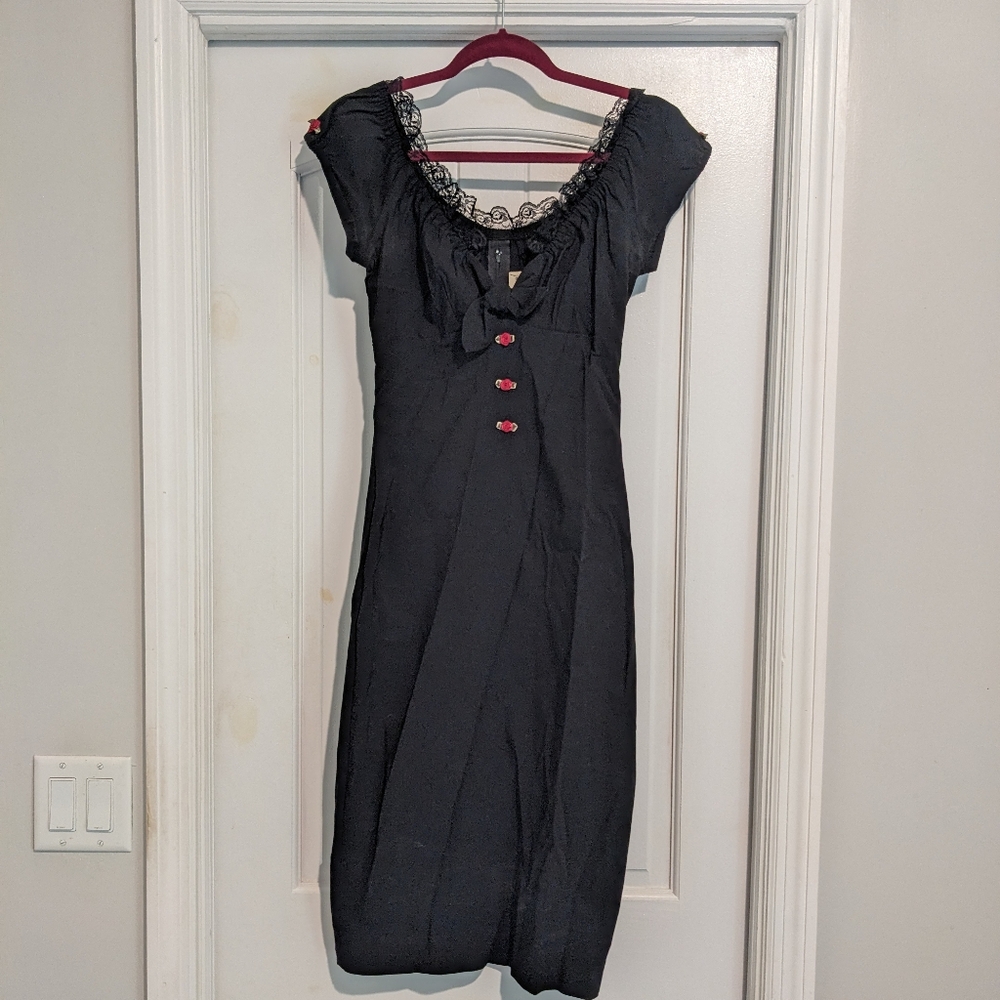 Stop Staring Y2K Vintage Pinup Dress Sz L